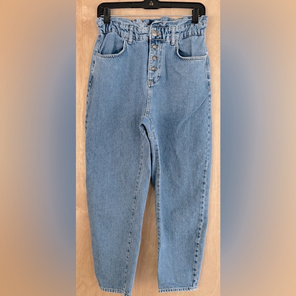 Zara High Waist Paperbag Jeans - Picture 6 of 14
